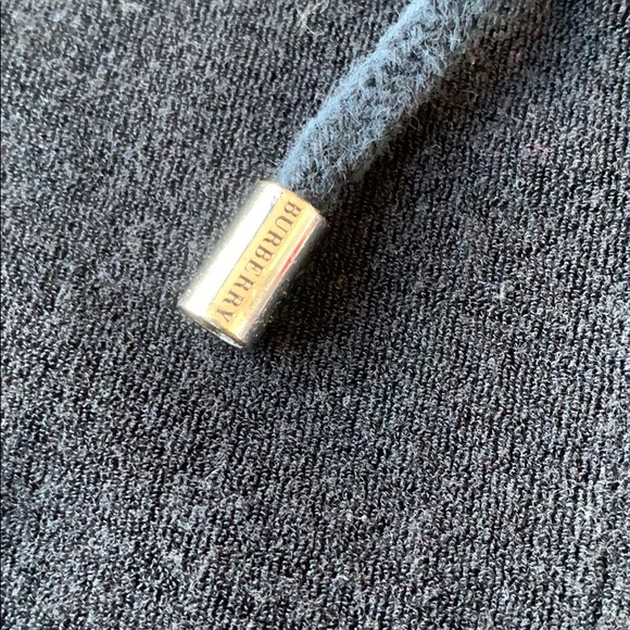 BURBERRY | Black Terry Peplum Zipper Hoodie Medium - Picture 12 of 16